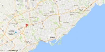 Peta dari Kingsview Desa kabupaten Toronto
