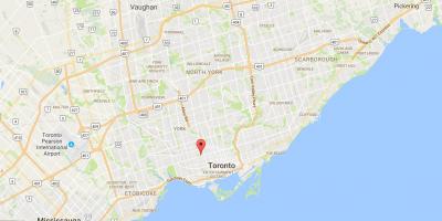 Peta dari Sebuah district, Toronto