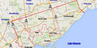 Peta kota Toronto