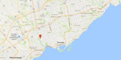 Peta dari Lambton district, Toronto