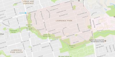Peta dari Lawrence lingkungan Toronto