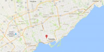 Peta dari Little Italy district, Toronto