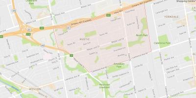 Peta dari Maple Leafneighbourhood Toronto