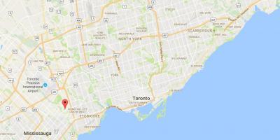 Peta dari Markland Kayu district, Toronto