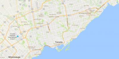 Peta dari Morningside district, Toronto