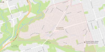 Peta o'connor–Parkview lingkungan Toronto