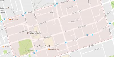 Peta Kota Tua, lingkungan Toronto