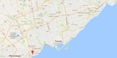 Peta dari Long Branch district, Toronto