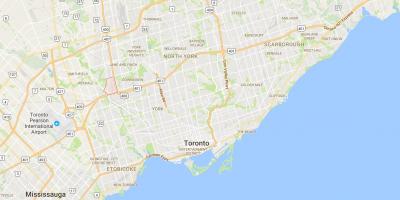 Peta dari Pelmo Park – Humberlea district, Toronto
