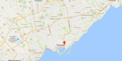 Peta dari Penyulingan Kecamatan Toronto