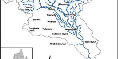 Peta dari sungai Humber