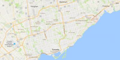 Peta dari Port Union district, Toronto