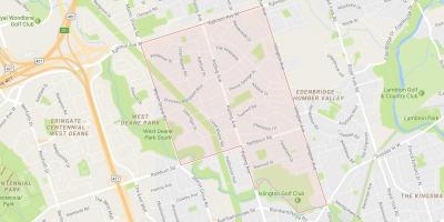 Peta Putri Gardens lingkungan Toronto