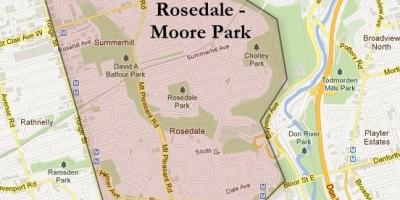 Peta dari Rosedale Moore Park, Toronto