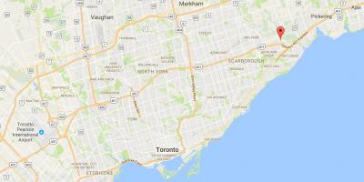 Peta dari Rouge district, Toronto