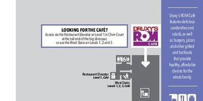 Peta dari Royal Ontario Museum café tingkat
