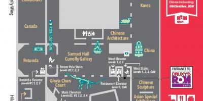 Peta dari Royal Ontario Museum tingkat 1