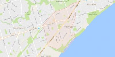 Peta dari Scarborough Desa lingkungan Toronto