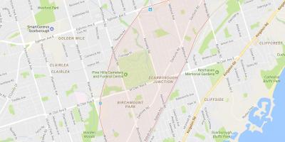Peta dari Scarborough Junction lingkungan Toronto