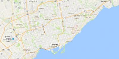 Peta dari Scarborough Junctiondistrict Toronto