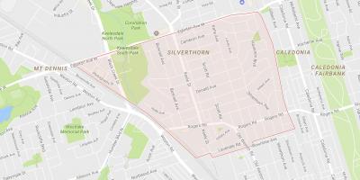 Peta dari Silverthorn lingkungan Toronto