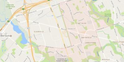 Peta dari Smithfield lingkungan lingkungan Toronto