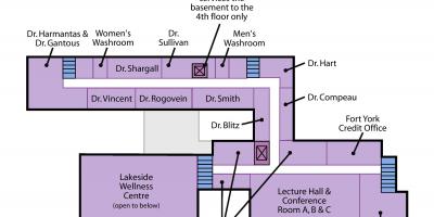 Peta dari St. Joseph Health centre Toronto Sunnyside tingkat 2