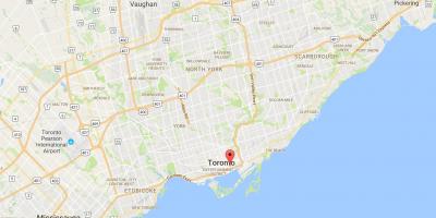 Peta dari St. Lawrence district, Toronto