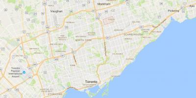 Peta dari Steeles district, Toronto