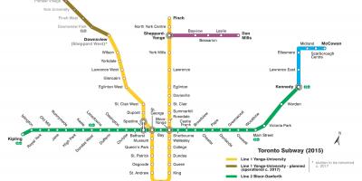 Peta kereta bawah tanah Toronto