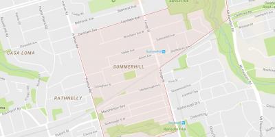 Peta dari Summerhill lingkungan Toronto