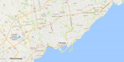 Peta dari Sunnylea district, Toronto