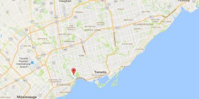 Peta dari Swansea district, Toronto