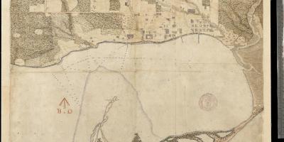 Peta land of York di Toronto pertama centure 1787-1884