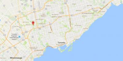 Peta dari Elms district, Toronto