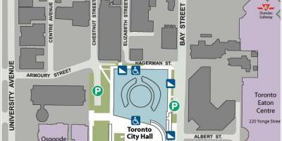 Peta dari Balai Kota Toronto