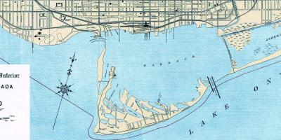 Peta dari Toronto Pelabuhan 1906