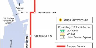 Peta dari trem baris 509 Harbourfront
