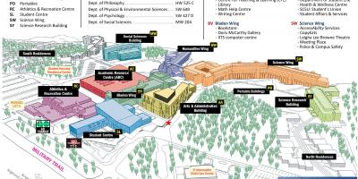 Peta dari university of Toronto Scarborough kampus