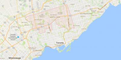 Peta dari Uptown Toronto district, Toronto