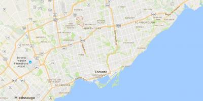 Peta dari Westminster–Branson district, Toronto