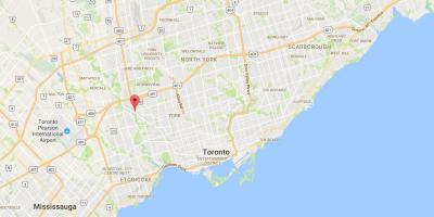 Peta dari Weston district, Toronto