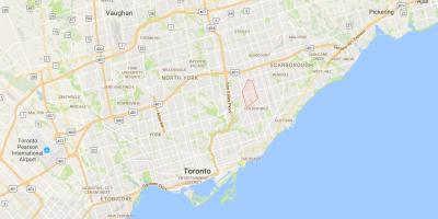 Peta dari Wexford district, Toronto