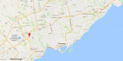 Peta dari Willowridge district, Toronto
