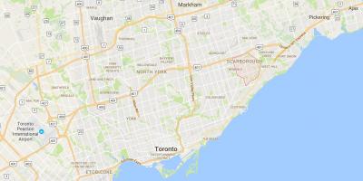 Peta dari Woburn district, Toronto