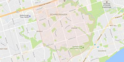 Peta dari Woburn lingkungan Toronto