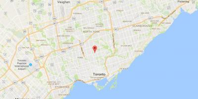 Peta dari Yonge dan Eglinton district, Toronto